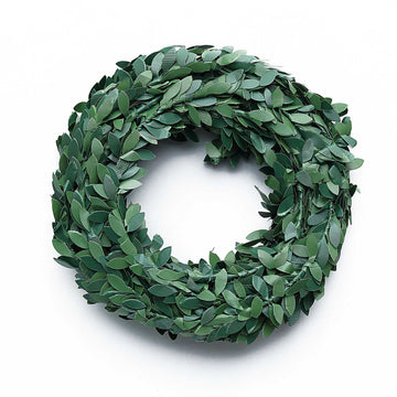 Elevate Your Event Decor with the 18ft Mini Green Artificial Leaf Garland