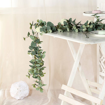 Enhance Your Décor with the Lush Green/Ivory Greenery Garland Vine