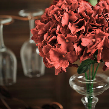 Quality and Convenience in Burgundy Silk Hydrangea Bouquets