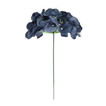 Add Elegance to Your Décor with Charcoal Gray Artificial Satin Hydrangeas