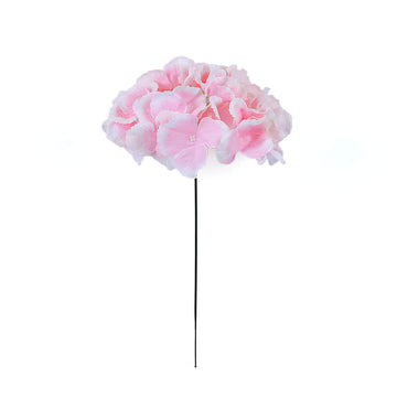 Add a Touch of Elegance with Pink Artificial Satin Hydrangeas
