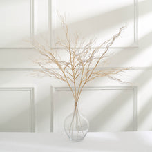 4 Pack | 39inch Metallic Gold Artificial Curly Willow Twig Branch Spray,  Stem Vase Fillers
