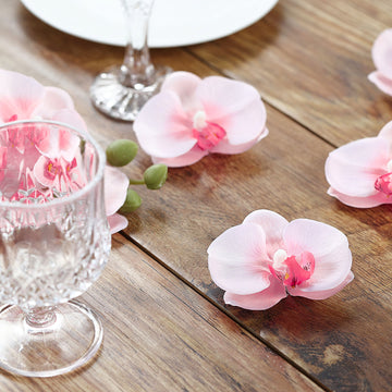 Add a Touch of Elegance with Pink Artificial Silk Orchids
