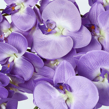Elevate Your Event Decor with Lavender Lilac Artificial Silk Orchid Flower Bouquets