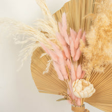 50 Pack | 15inch Blush Rose Gold Rabbit Tail Dried Pampas Grass Flower Bouquets