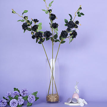 Create Stunning Wedding Decorations with Black Silk Rose Bushes