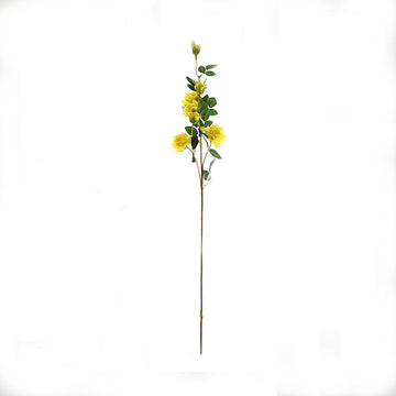 Create Unforgettable Events with Yellow Artificial Silk Rose Flower Bouquet Bushes