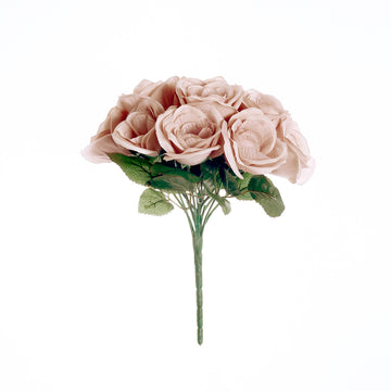 Create a Timeless Atmosphere with Dusty Rose Artificial Velvet-Like Roses