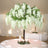 Artificial white flower tree centerpiece for elegant events