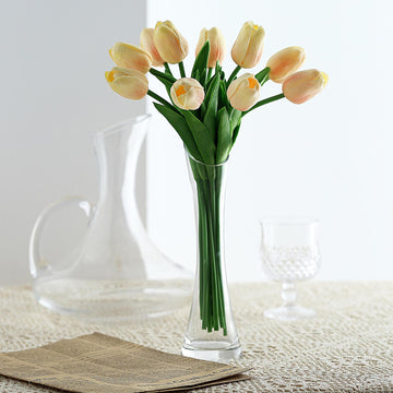Brighten Up Your Space with Yellow Artificial Tulip Flowers