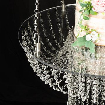 <strong>Stunning Hanging Chandelier Cake Swing Stand</strong>