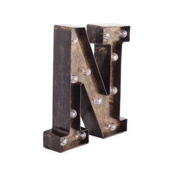 Versatile and Eye-Catching Vintage Style Light Up Alphabet Letter Sign