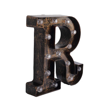 Vintage Style Light Up Alphabet Letter Sign
