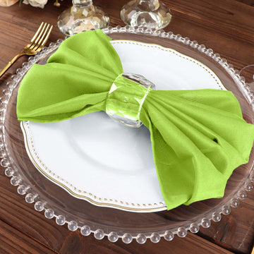 Apple Green Seamless Cloth Dinner Napkins - The Perfect Table Accessory