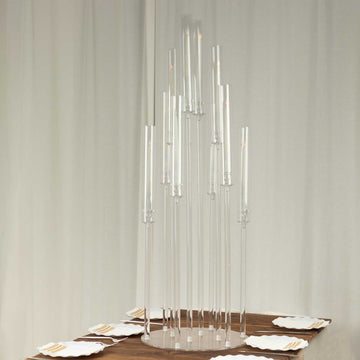 Enhance Your Event Decor with the Clear Acrylic Taper Candle Stands