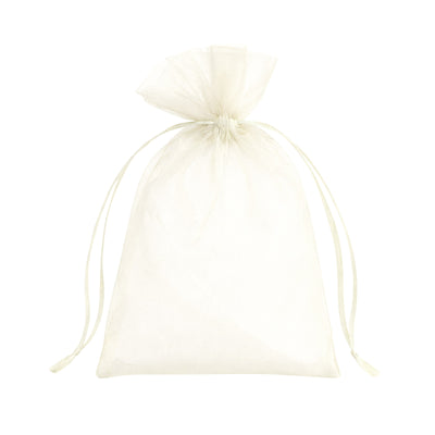 White organza drawstring gift bag  #whtbkgd