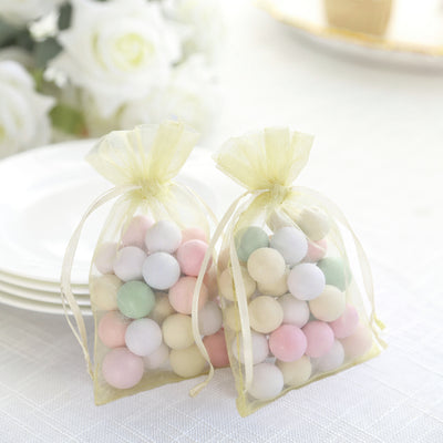 Pastel-colored candy bags for parties or events