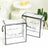 Clear gift boxes with \"Thank You\" design, featuring black trim and handles.