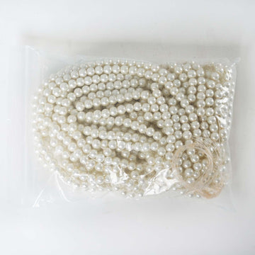 Create a Pearl Kingdom with Our Glossy Ivory Faux Mother of Pearls Craft String Beads
