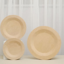 11 Inch Round Disposable Dinner Plates 10 Pack Eco Friendly Bamboo