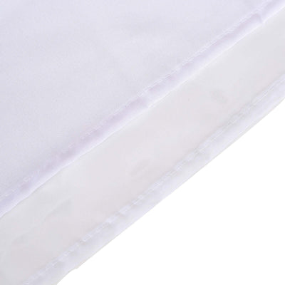 White fabric with visible stitching detail
