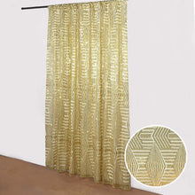8ftx8ft Gold Geometric Diamond Glitz Sequin Backdrop Curtain with Satin Backing, Seamless