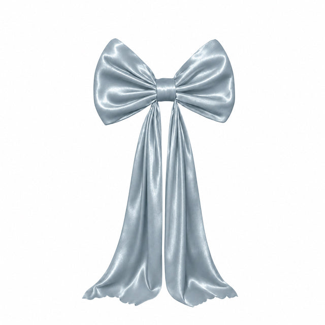 7ft Giant Light Blue Satin Bow Tie Décor for Weddings, Baby Showers & Events