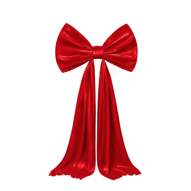 7ft Giant Red Satin Bow Tie Décor for Weddings, Baby Showers & Events