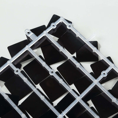 Black and clear plastic stencil set for crafting and design projects