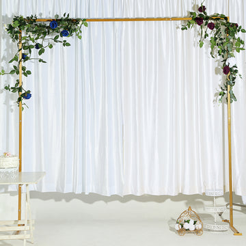 Sturdy and Stylish: Heavy Duty Metal Square Balloon Flower Frame Photo Backdrop Stand 8ft