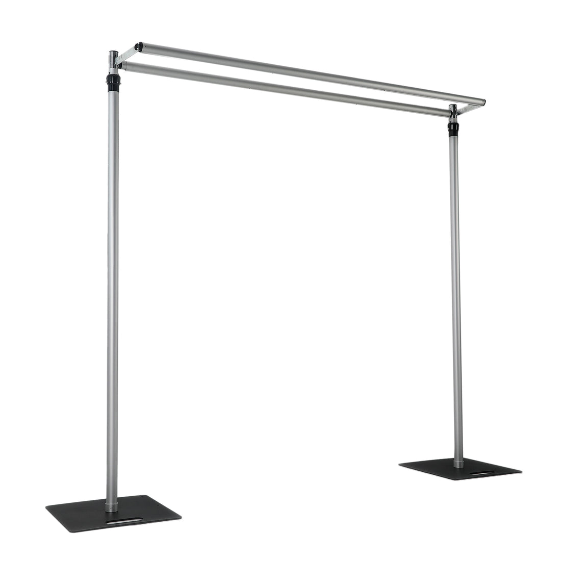 Pipe and Drape Backdrop Stand 12ftx12ft Silver | eFavormart