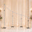 Elegant curved wedding backdrop stand with candles and floral decor