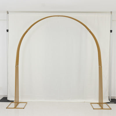 Gold wedding arch backdrop for ceremonies and events