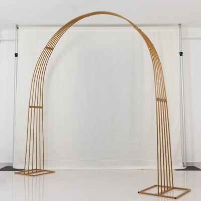 Gold metal arch wedding backdrop
