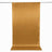 Gold satin hanging table runner isolated on white background