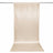 Beige satin backdrop curtain on a rod, elegant photo background