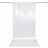 White satin chair sash draped over a rod on a white background
