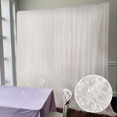 White textured backdrop for event decoration and photography