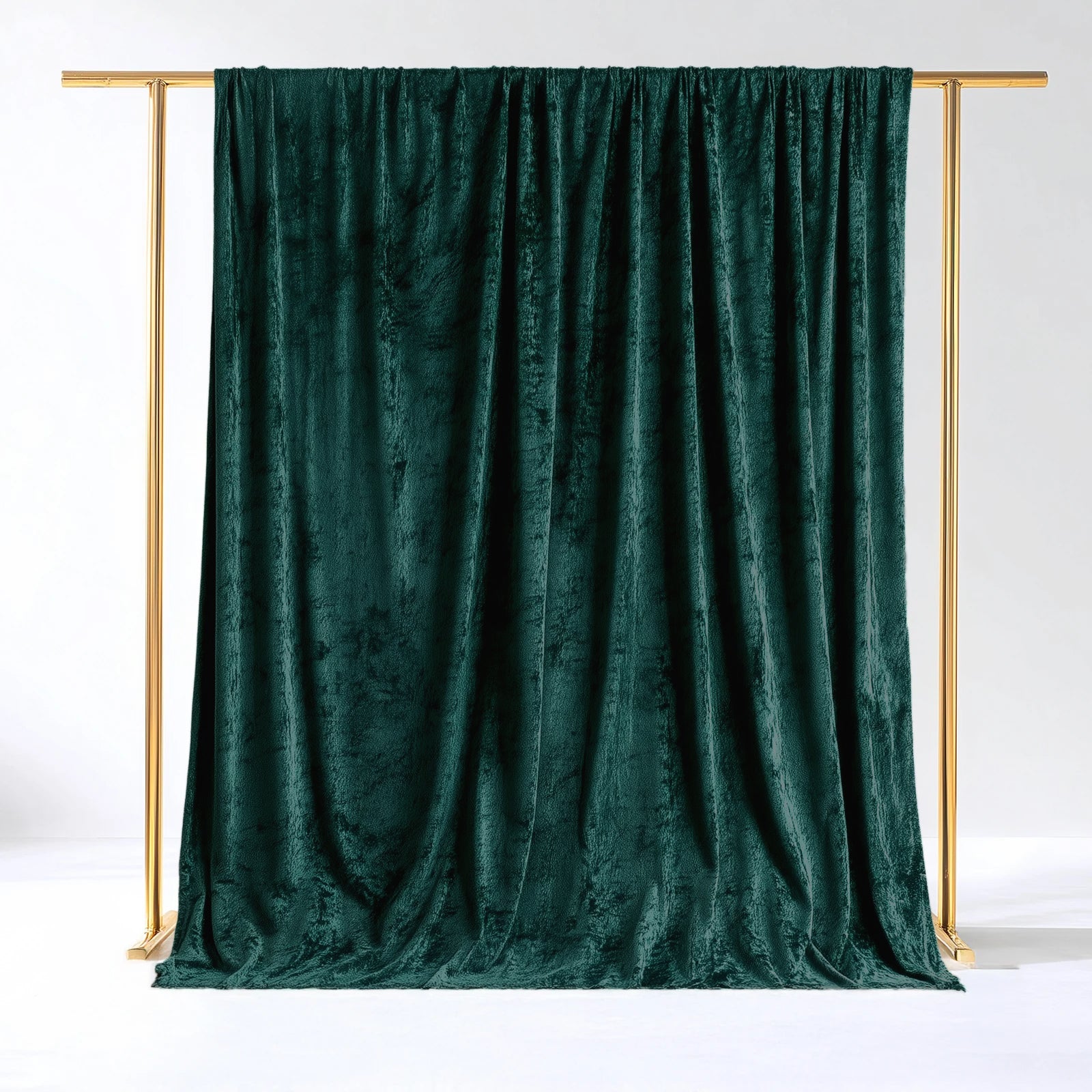 Crushed Velvet Backdrop Curtain Hunter 5x10ft | eFavormart