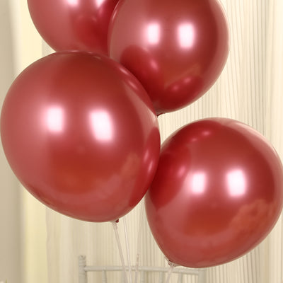 Rose gold balloons in a cluster, perfect for celebrations.