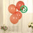 Biodegradable eco-friendly peach balloons in a festive setting.