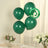 Green biodegradable balloons for eco-friendly celebrations.