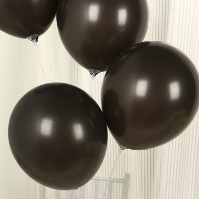 Brown balloons together on a white background.