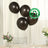 Brown biodegradable balloons on a table with flowers