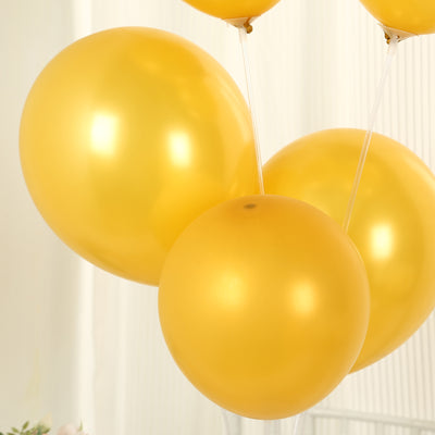 Three glossy yellow balloons on a transparent background.