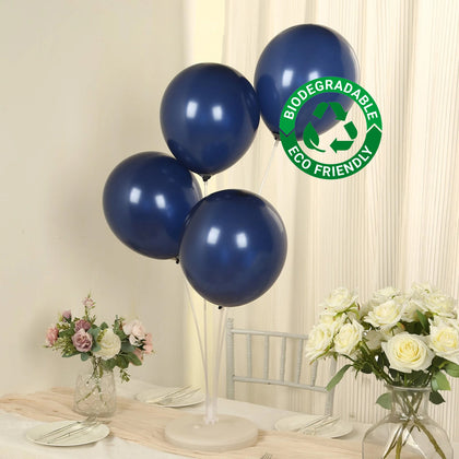 50 Pack Navy Blue Biodegradable Balloons, Eco-friendly Thickened Extra Strong Latex Helium Party Balloons - 12"