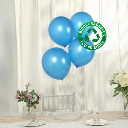 50 Pack Royal Blue Biodegradable Balloons, Eco-friendly Thickened Extra Strong Latex Helium Party Balloons - 12"