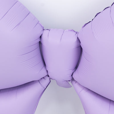 Purple inflatable bow balloon