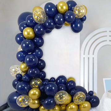 Create a Majestic Atmosphere with our Royal Blue and Gold DIY Balloon Garland Kit
