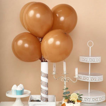 Elevate Your Event Decor with Matte Pastel Caramel Party Balloons